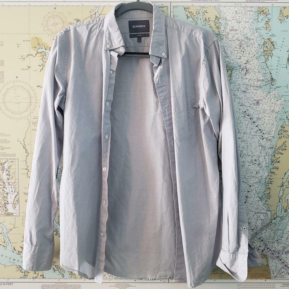 Bonobos Button Down Shirt Blue Small